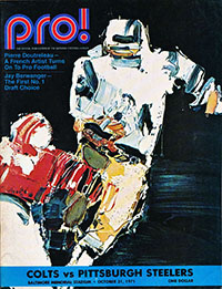 Baltimore Colts vs. Pittsburgh Steelers (October 31, 1971)