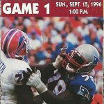 Ticket Please: New England Patriots vs. Arizona Cardinals, 9/15/1996