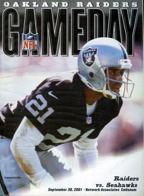 2001 Oakland Raiders program
