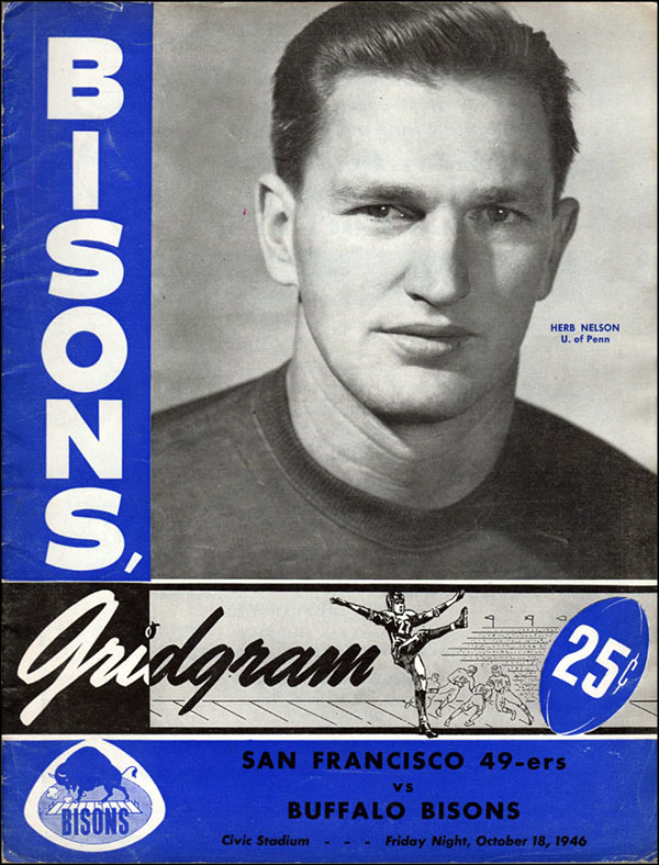 AAFC Program: Buffalo Bisons vs. San Francisco 49ers (October 18, 1946)