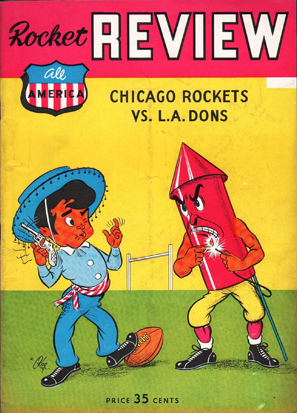 AAFC Program Chicago Rockets vs. Los Angeles Dons (August