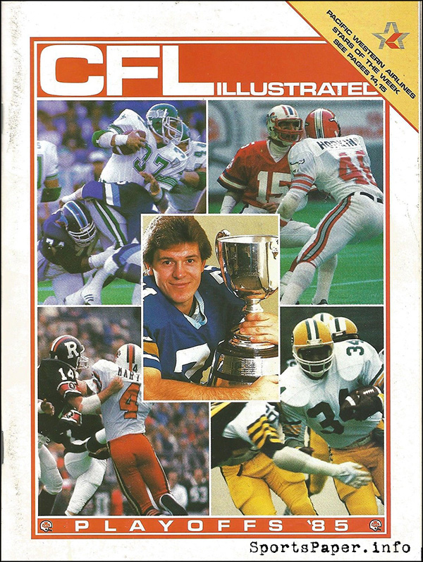 CFL Program: CFL Illustrated (1985 Playoffs)