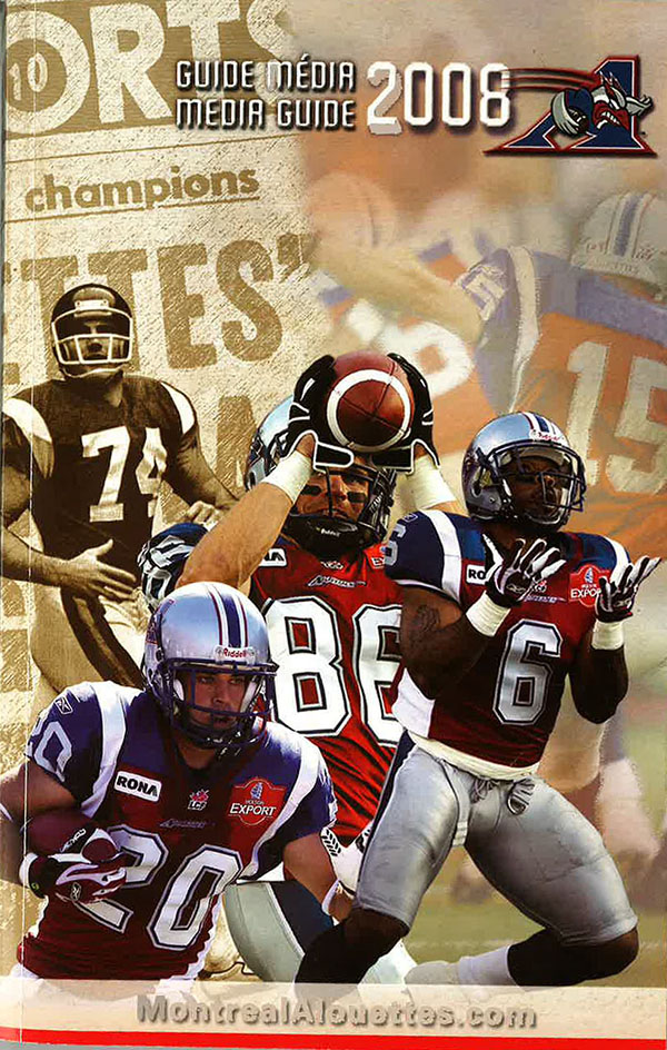 CFL Media Guide: Montreal Alouettes (2008)