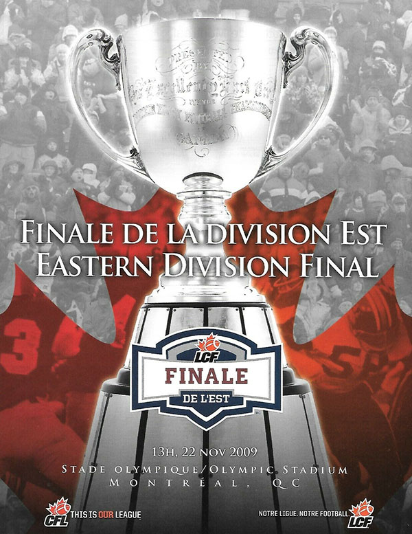 CFL Program: Montreal Alouettes vs. BC Lions (November 22, 2009)