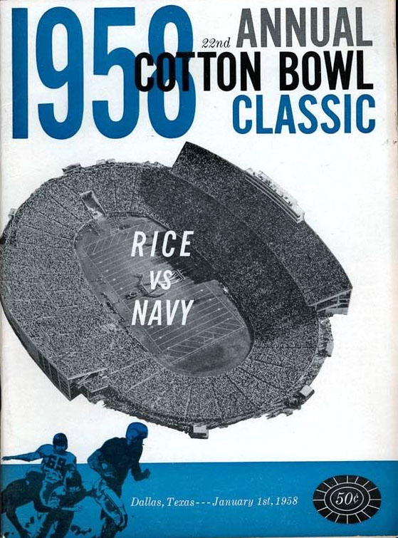 NCAA Bowl Game Program: 1958 Cotton Bowl