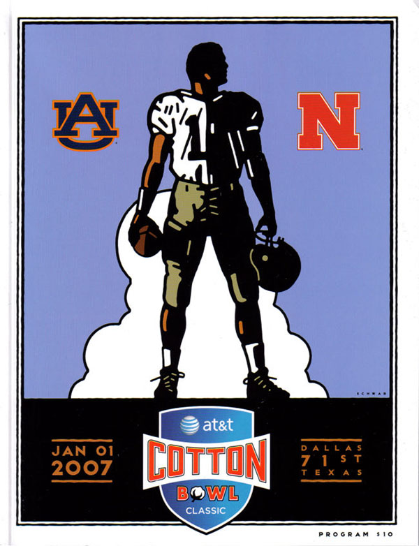 NCAA Bowl Game Program: 2007 Cotton Bowl (Auburn Tigers vs. Nebraska Cornhuskers)