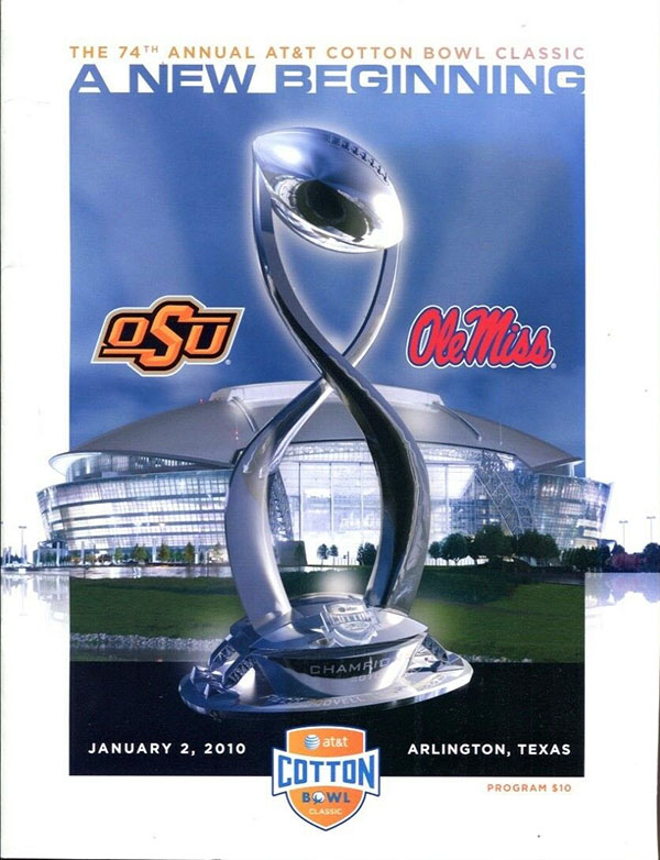 NCAA Bowl Game Program: 2010 Cotton Bowl (Ole Miss Rebels vs. Oklahoma State Cowboys)