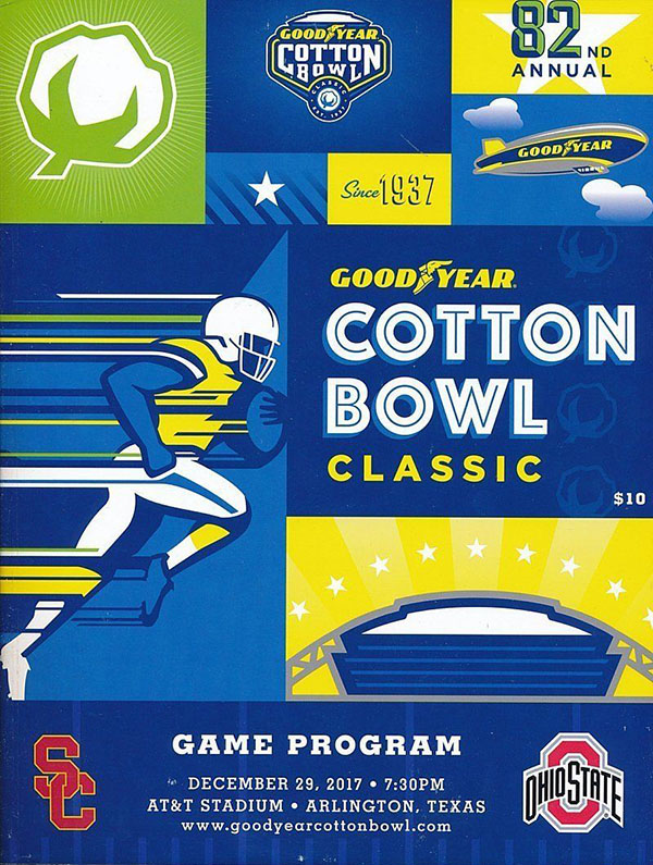 NCAA Bowl Game Program: 2017 Cotton Bowl