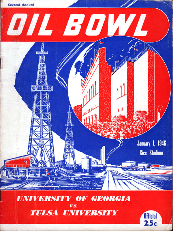 NCAA Bowl Game Program: 1946 Oil Bowl (Georgia Bulldogs vs. Tulsa Golden Hurricane)