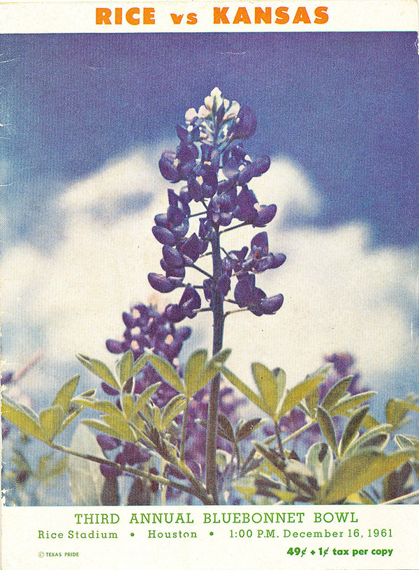 NCAA Bowl Game Program: 1961 Bluebonnet Bowl
