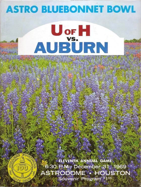 NCAA Bowl Game Program: 1969 Astro-Bluebonnet Bowl
