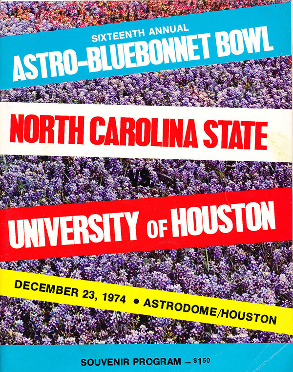 NCAA Bowl Game Program: 1974 Bluebonnet Bowl