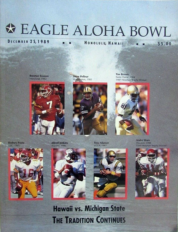 NCAA Bowl Game Program: 1989 Aloha Bowl