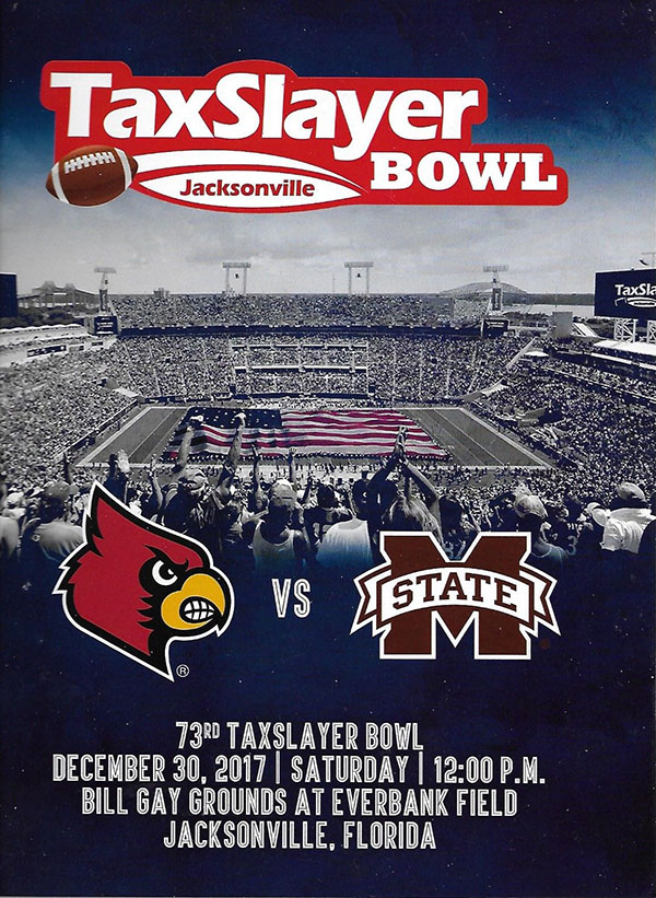 NCAA Bowl Game Program: 2017 TaxSlayer Bowl