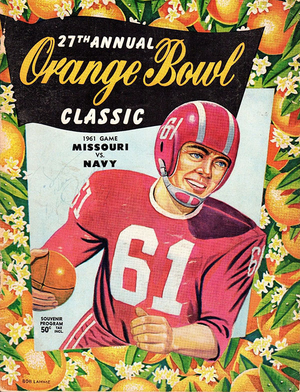 NCAA Bowl Game Program 1961 Orange Bowl SportsPaper.info