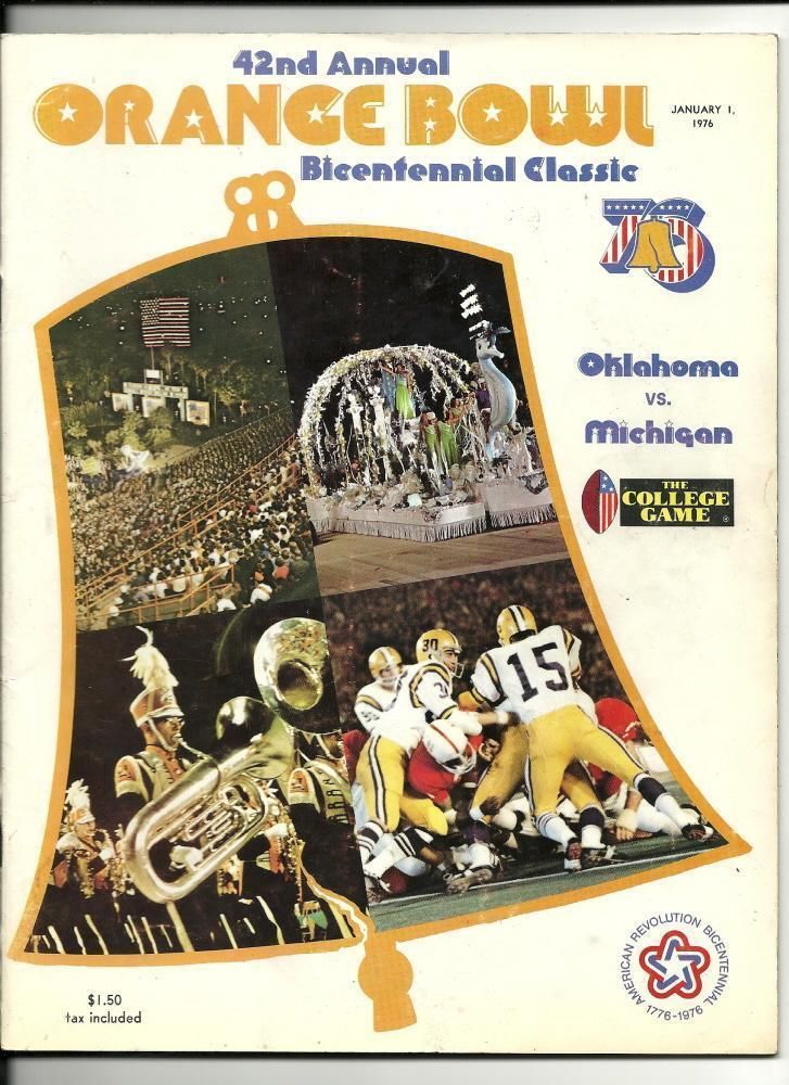 NCAA Bowl Game Program: 1976 Orange Bowl
