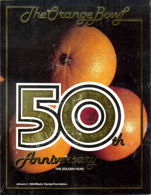 NCAA Bowl Game Program 1984 Orange Bowl (Miami Hurricanes vs. Nebraska