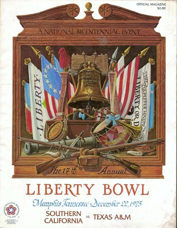 NCAA Bowl Game Program: 1975 Liberty Bowl