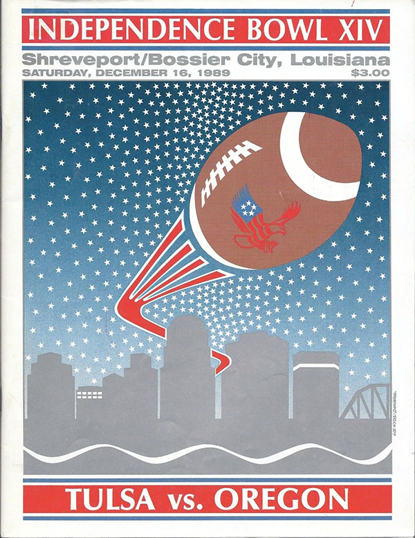 NCAA Bowl Game Program: 1989 Independence Bowl