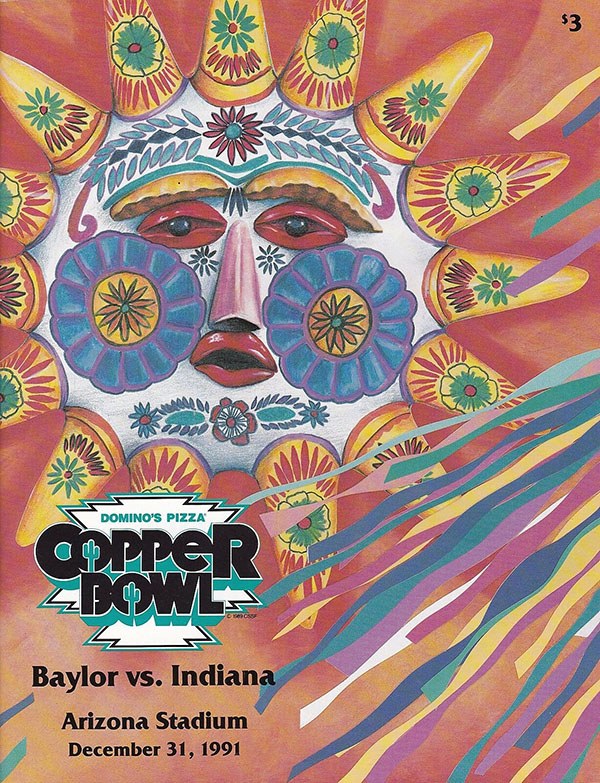 NCAA Bowl Game Program: 1991 Copper Bowl (Baylor Bears vs. Indiana Hoosiers)