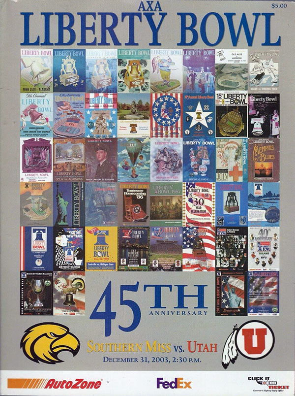 NCAA Bowl Game Program: 2003 Liberty Bowl