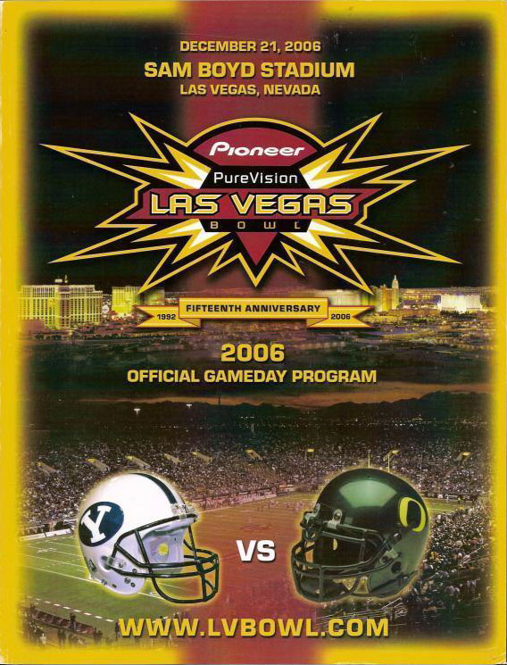 NCAA Bowl Game Program: 2006 Las Vegas Bowl