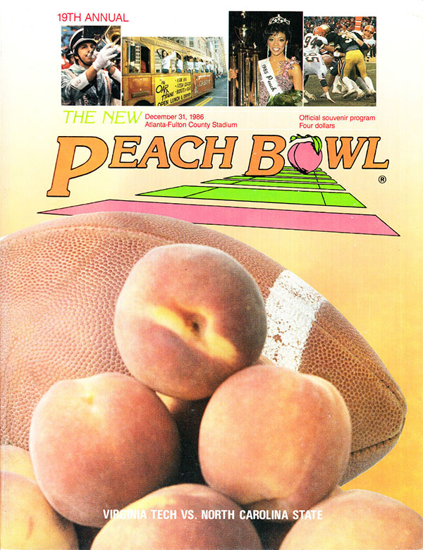 NCAA Bowl Game Program: 1986 Peach Bowl