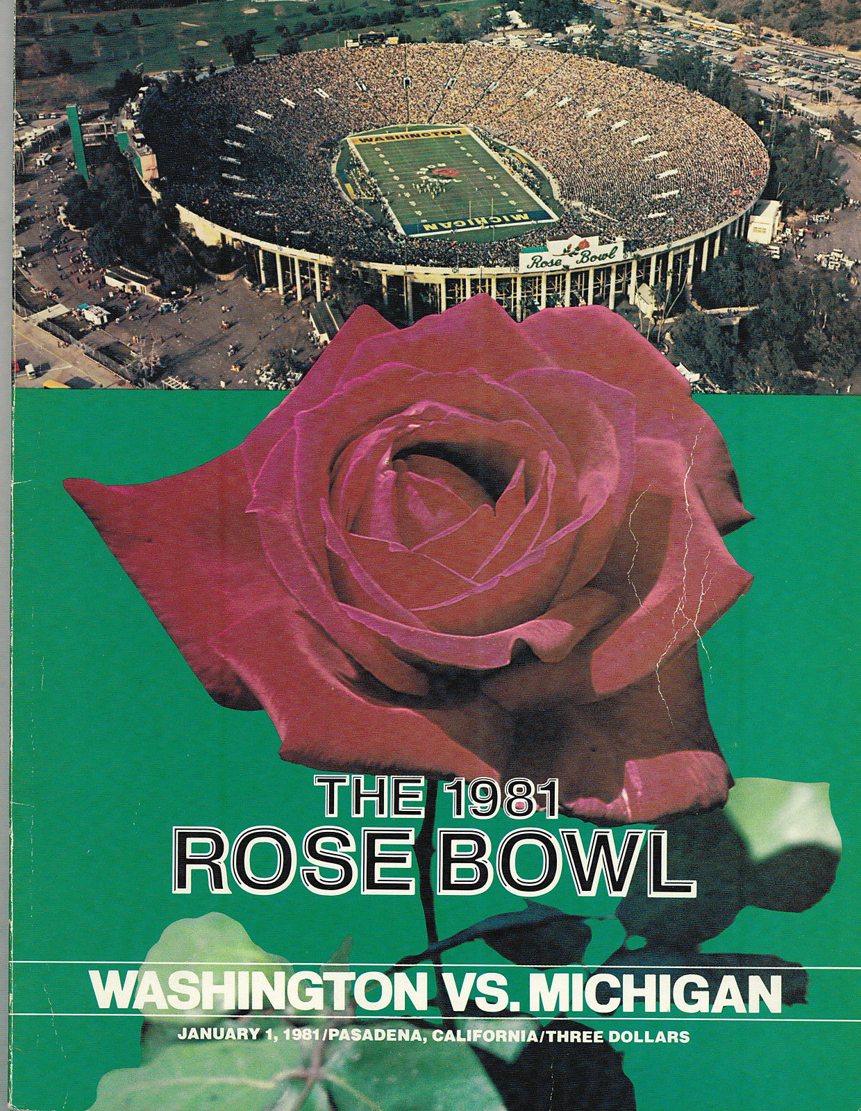 NCAA Bowl Game Program: 1981 Rose Bowl