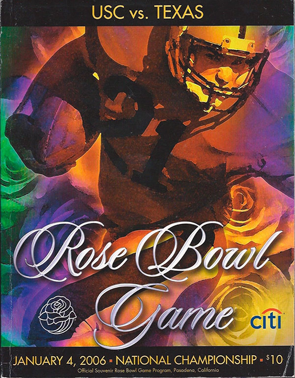 NCAA Bowl Game Program: 2006 Rose Bowl