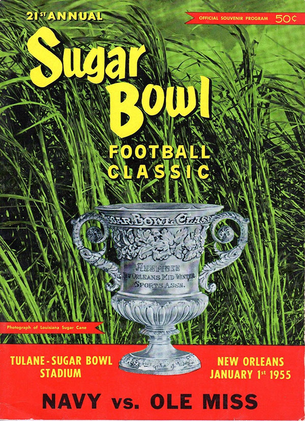 NCAA Bowl Game Program 1955 Sugar Bowl SportsPaper.info