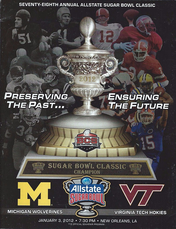 NCAA Bowl Game Program: 2012 Sugar Bowl (Virginia Tech Hokies vs. Michigan Wolverines)