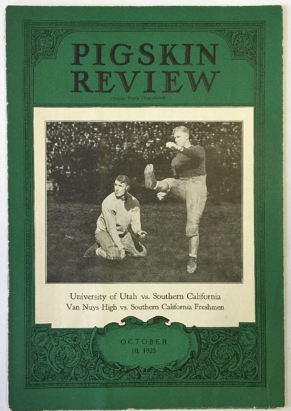 College Football Program: USC Trojans vs. Utah Utes (October 10, 1925)