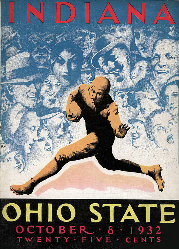 College Football Program: Ohio State Buckeyes vs. Indiana Hoosiers (October 8, 1932)