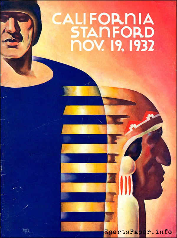 College Football Program: California Golden Bears vs. Stanford Indians (November 19, 1932)