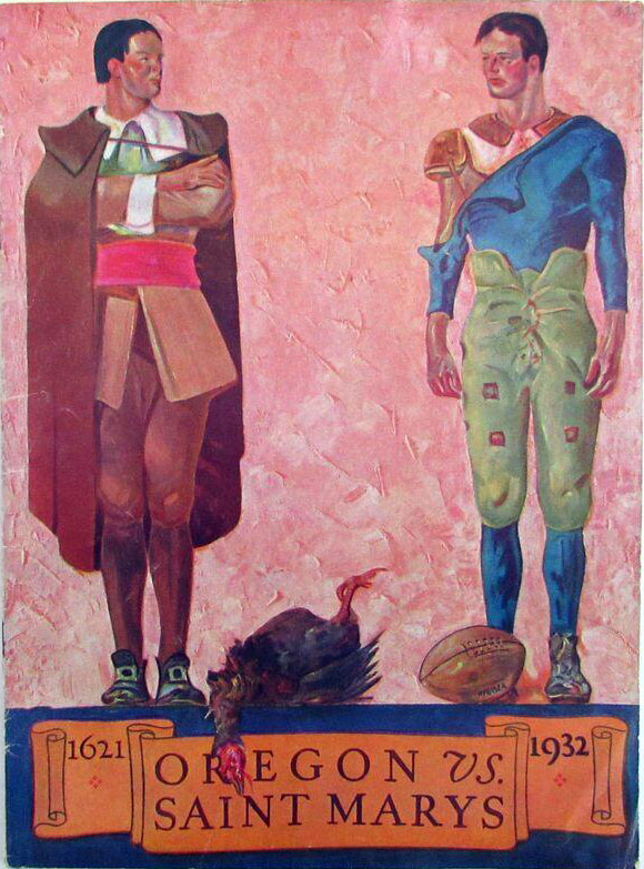 College Football Program: Saint Mary's Gaels vs. Oregon Webfoots (November 24, 1932)