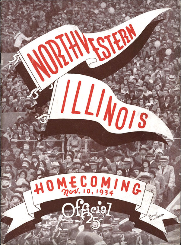 College Football Program: Northwestern Wildcats vs. Illinois Fighting Illini (November 10, 1934)