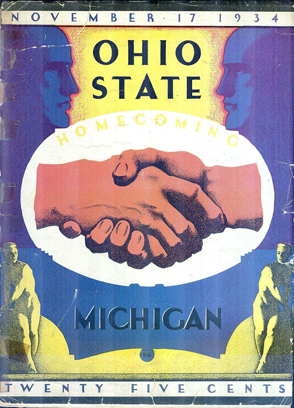 College Football Program: Ohio State Buckeyes vs. Michigan Wolverines (November 17, 1934)