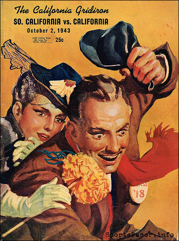 College Football Program: California Golden Bears vs. USC Trojans (October 2, 1943)