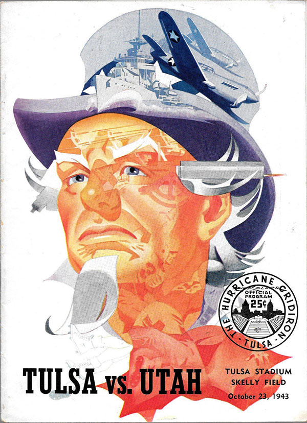 College Football Program: Tulsa Golden Hurricane vs. Utah Utes (October 23, 1943)