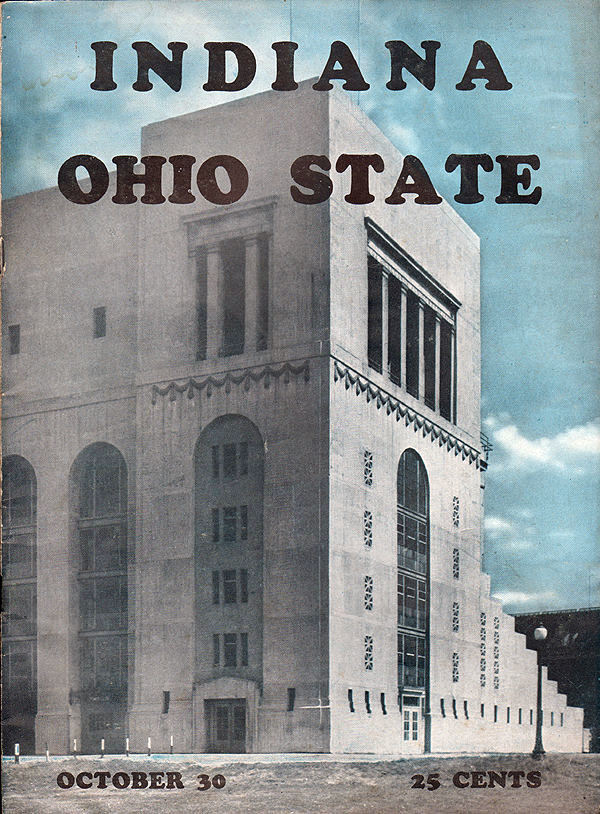 College Football Program: Ohio State Buckeyes vs. Indiana Hoosiers (October 30, 1943)