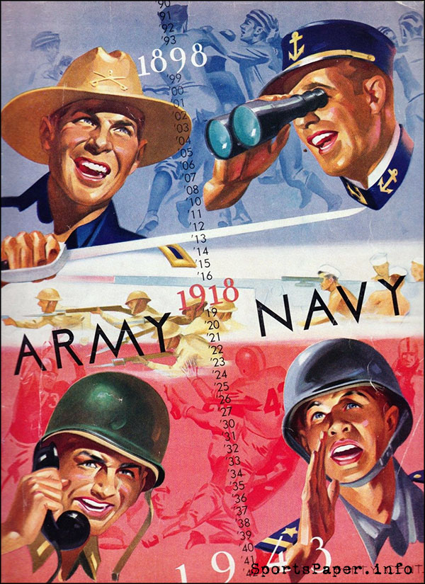College Football Program: Army Cadets vs. Navy Midshipmen (November 27, 1943)