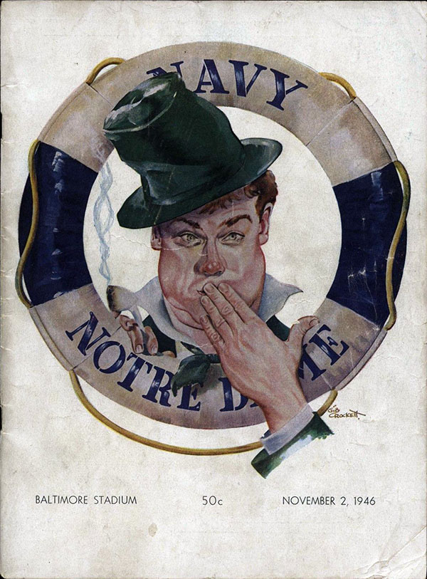 College Football Program: Navy Midshipmen vs. Notre Dame Fighting Irish (November 2, 1946)