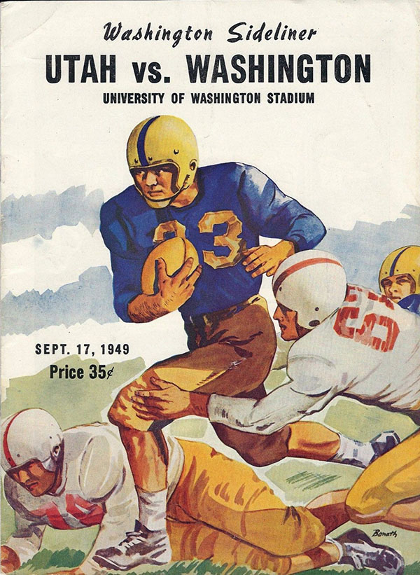 College Football Program: Washington Huskies vs. Utah Utes (September 17, 1949)