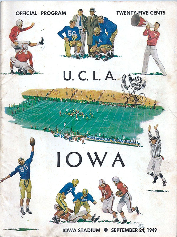 College Football Program: Iowa Hawkeyes vs. UCLA Bruins (September 24, 1949)