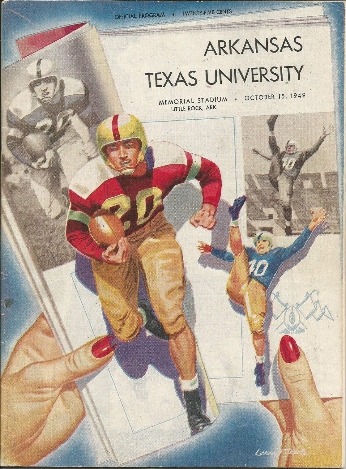 College Football Program: Arkansas Razorbacks vs. Texas Longhorns (October 15, 1949)