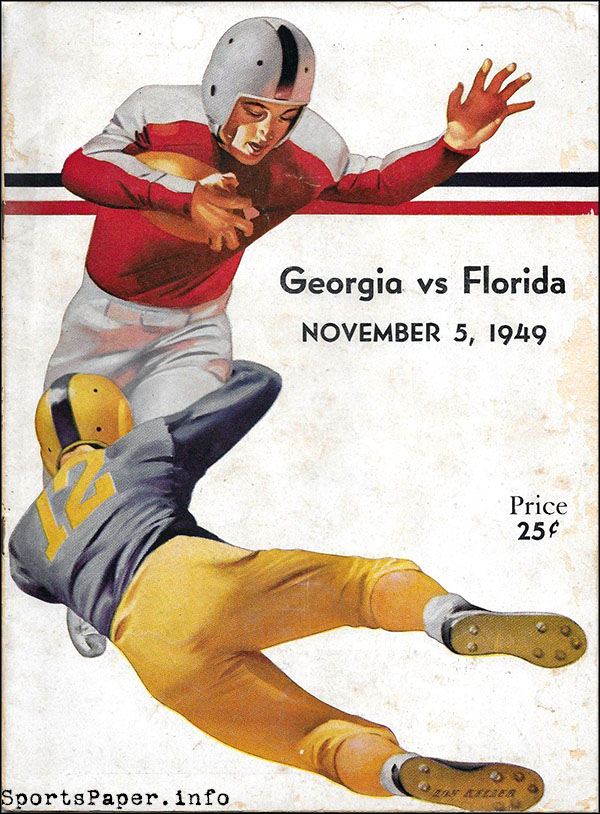 College Football Program: Florida Gators vs. Georgia Bulldogs (November 5, 1949)