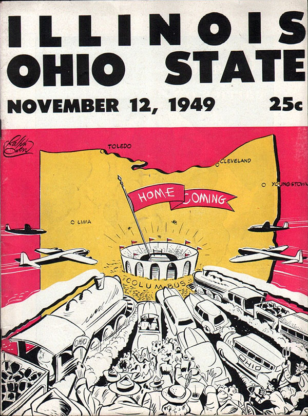 College Football Program: Ohio State Buckeyes vs. Illinois Fighting Illini (November 12, 1949)