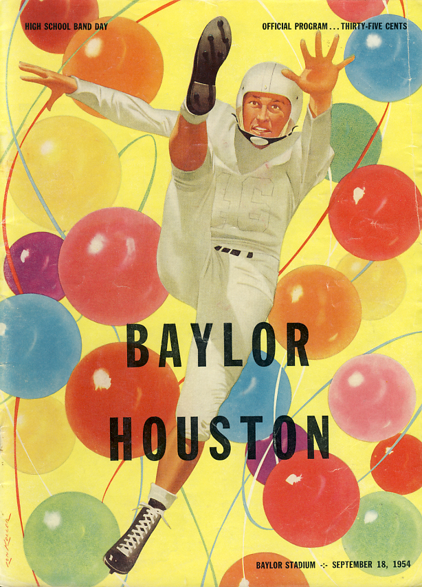 College Football Program: Baylor Bears vs. Houston Cougars (September 18, 1954)