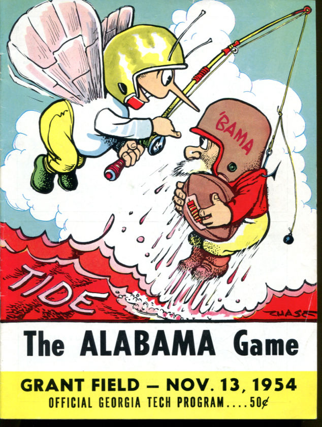 College Football Program: Georgia Tech Yellow Jackets vs. Alabama Crimson Tide (November 13, 1954)
