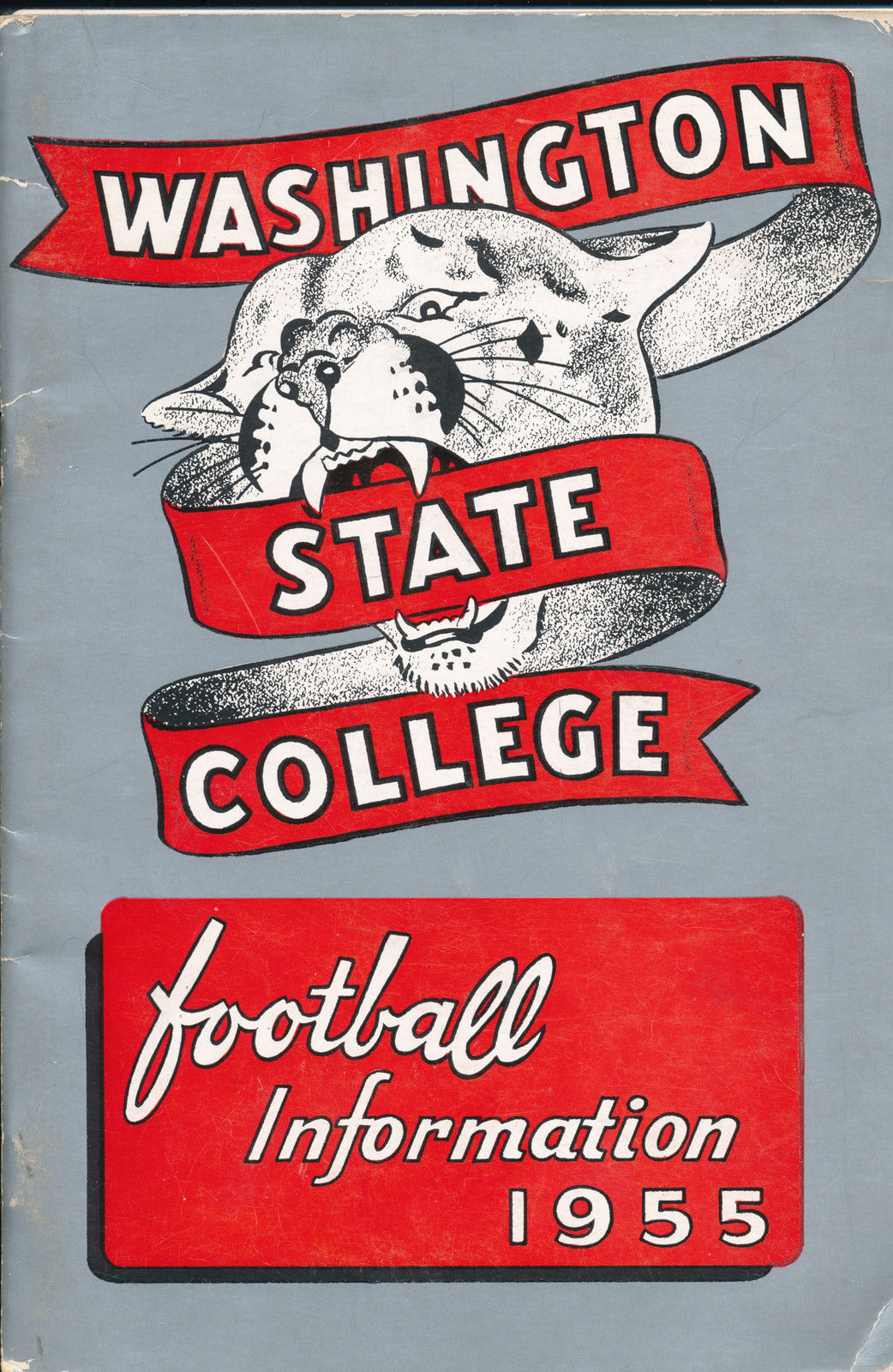College Football Media Guide: Washington State Cougars (1955)